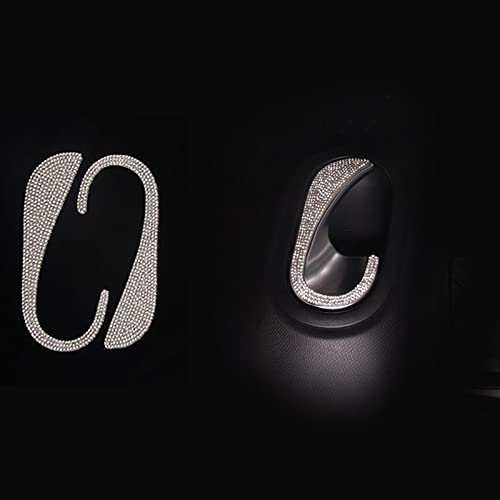 WITTSY Auto-Flash-Diamant-dekorative Aufkleber Innenmodifikation Außenzubehör Für Benz Für Smart 453 Fortwo Forfour Zubehör (Color : Door Bowl Clasp 2Pcs) von WITTSY