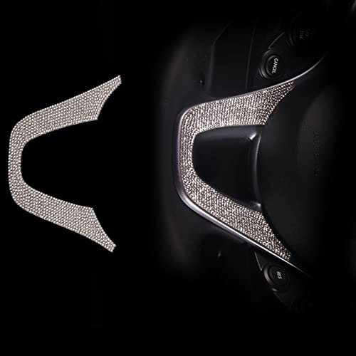 WITTSY Auto-Flash-Diamant-dekorative Aufkleber Innenmodifikation Außenzubehör Für Benz Für Smart 453 Fortwo Forfour Zubehör (Color : Steering Wheel) von WITTSY