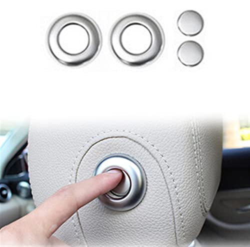 WITTSY Auto Kopfstütze Einstellknopf Pailletten Trim Auto Dekoration Zubehör Für Benz E Klasse W213 2016 2017 2018 2019 2020 Zubehör von WITTSY