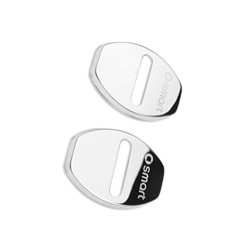 WITTSY Für Benz Für Smart 451 453 2009-2023 Türschlossabdeckung Edelstahl Rostschutz Türschlossabdeckung Schutzhülle Modifikation Zubehör (Color : 451 Ordinary) von WITTSY