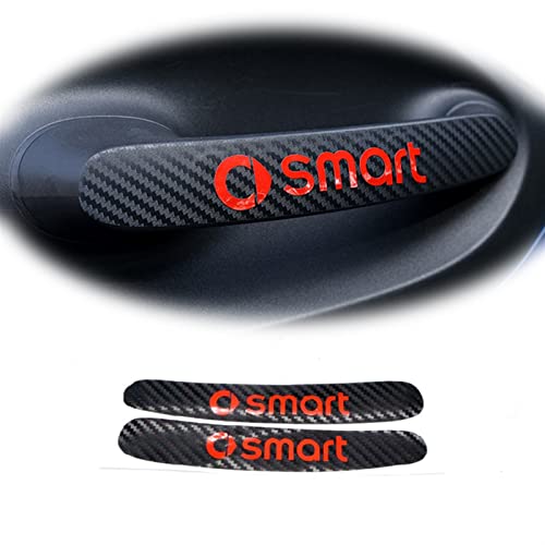 WITTSY Für Smart Fortwo Forfour 453 451 450 452 Crossblade Roadster Coupe City Cabrio City-Coupe Carbon Auto Türgriff Aufkleber Zubehör von WITTSY