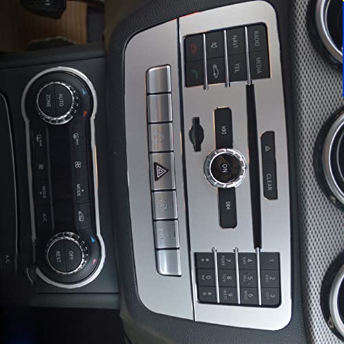 WITTSY Mittelkonsole Klimaanlage CD-Panel Zierabdeckung 2 Stück Für Benz GLA X156 CLA C117 A W176 B W246 Klasse Zubehör (Color : B) von WITTSY