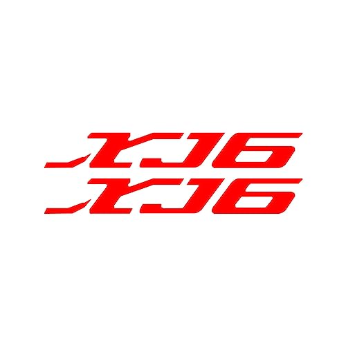 WITTSY Motorrad Aufkleber XJ6N Zubehör Aufkleber Wasserdicht Für Yamaha XJ6 XJ6F Diversion 2009 2010 2011 2012 2013 2014 2015 Halal-Laden (Farbe : Rot) von WITTSY
