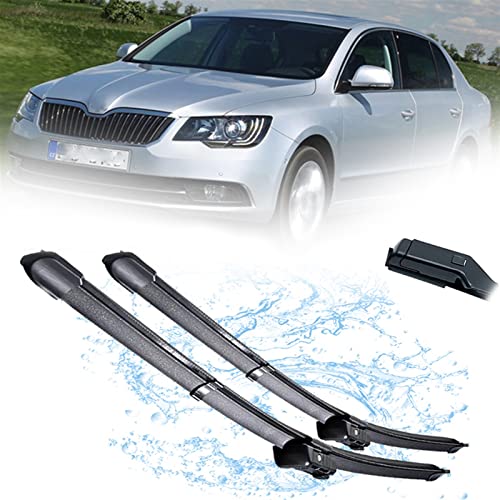 WITTSY Scheibenwischerteile 24 "+ 18" Scheibenwischerblätter Für Skoda Für Superb B6 3T 2009 2010 2011 2012 2013 2014 2015 Frontscheibe Scheibenwischerblätter von WITTSY