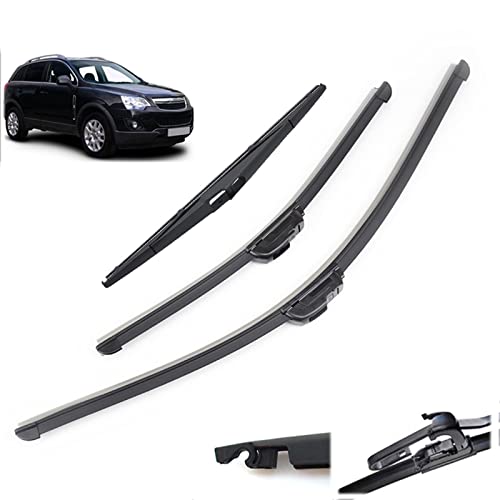 WITTSY Scheibenwischerteile Auto Vorne Hinten Scheibenwischer Für Opel Für Antara 2006-2010 2011 2012 2013 2014 2015 2016 2017 Scheibenwischerblätter Kit Set von WITTSY