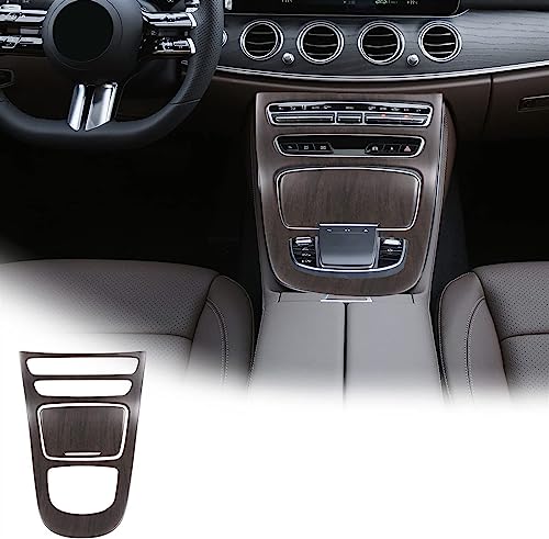 WITTSY Zubehör ABS Kunststoff Center Konsole Getriebe Panel Rahmen Abdeckung Trim Aufkleber Für Benz E Klasse W213 2021 Auto Innen Zubehör (Color : Oak Grain) von WITTSY