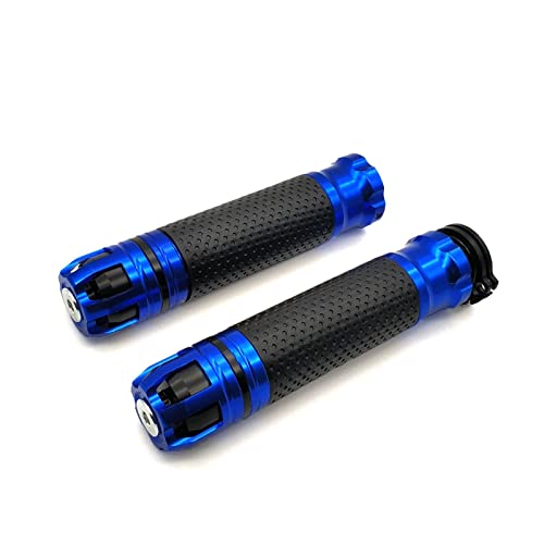 Griff 7/8 '' 22 MM Motorradgriffe CNC Rennlenkergriff Für Suzuki GSX1100F Katana GSX250 GSX550 GSX600 Katana GSXR1000 Lenkerabdeckung(Blue) von WITTYL