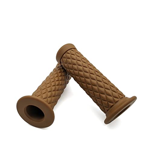 Griff 7/8 "22 MM Vintage Gummi Lenker Motorrad Griff Lenkerenden Für CRF230F XR230 XR250 XR400 CRF 230F XR 250 230 Lenkerabdeckung(Brown) von WITTYL