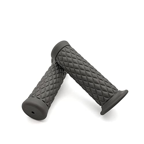 Griff 7/8 "22 MM Vintage Gummi Lenker Motorrad Griff Lenkerenden Für CRF230F XR230 XR250 XR400 CRF 230F XR 250 230 Lenkerabdeckung(Grey) von WITTYL