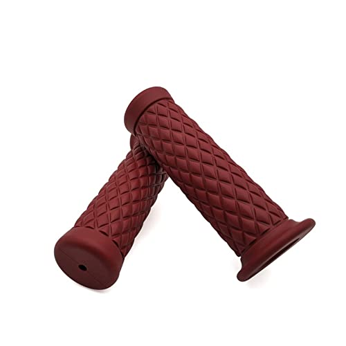 Griff 7/8 "22 MM Vintage Gummi Lenker Motorrad Griff Lenkerenden Für CRF230F XR230 XR250 XR400 CRF 230F XR 250 230 Lenkerabdeckung(Red) von WITTYL