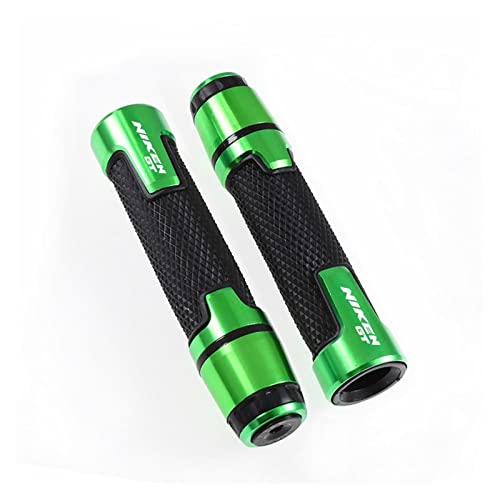 Griff 7/8 '' 22 Mm Motorradknöpfe Anti-Rutsch-Scooter Griffenden Griffe Bar Hand Lenker Lenkerabdeckung(Green) von WITTYL