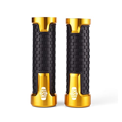 Griff CNC-Aluminium-Motorradgriff Lenkergriff Für XSR700 XSR 700 XSR900 XSR 900 MT07 MT09 FZ07 FZ09 Zubehör Lenkerabdeckung(Gold) von WITTYL