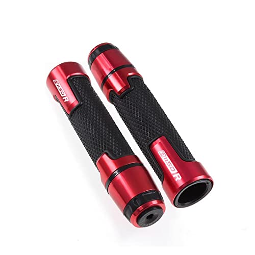 Griff FÜR BMW R1150R R RT 1150RS 1150 RT 7/8 '' 22mm Motorradknöpfe Anti-Rutsch-Griffenden Griffe Bar Hand Handleba Lenkerabdeckung(Red) von WITTYL
