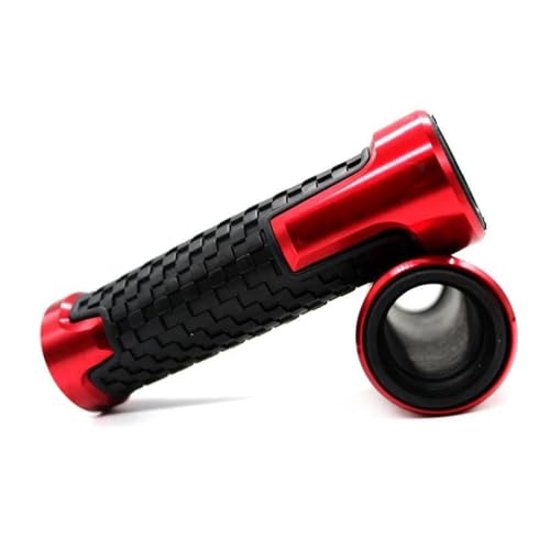 Griff FÜR CBR400RR Nc29 Nc23 CBR 400 RR CBR400 7/8 '' 22 Mm Motorradknöpfe Anti-Rutsch-Scooter Griffenden Griffstangen Handlenker Lenkerabdeckung(Red) von WITTYL