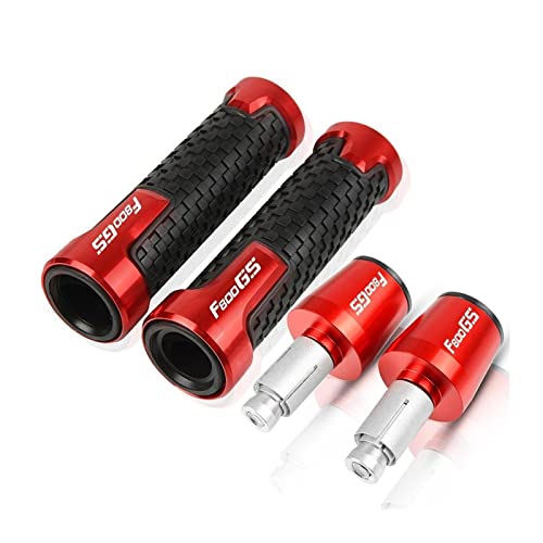 Griff Für BMW F800GS F 800GS 2013-2017 2016 2015 2014 2013 2012 Motorrad Lenker Lenkergriffe Enden Kappe Stecker Schieber Lenkerabdeckung(Red) von WITTYL