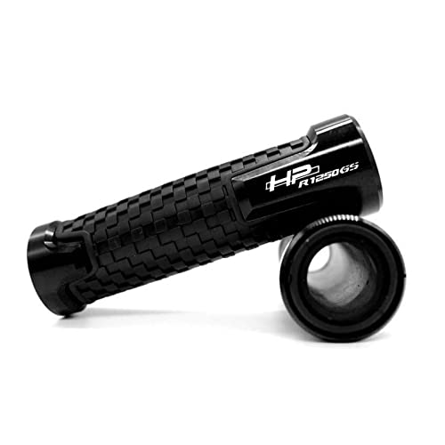 Griff Für BMW R1250GS R 1250 GS HP ADV Adventure 7/8 '' 22 Mm Motorradknöpfe Anti-Rutsch-Scooter Griffenden Griffstangen Handlenker Lenkerabdeckung(Black) von WITTYL