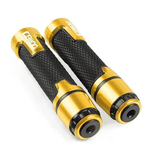 Griff Für CB 1100 CB1100 2013-2017 20016 Motorrad Anti-Rutsch-Lenkergriffe Cover Slider Falling Protector Cap Hand Bar End Lenkerabdeckung(Gold) von WITTYL