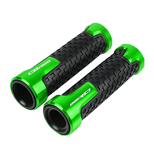 Griff Für CB 1300 CB1300 SF/SP 1997 1998 1999 2000 2001 2002-2020 Motorrad 22mm CNC Aluminium Gummi Gel Lenker Handgriffe Lenkerabdeckung(Green) von WITTYL