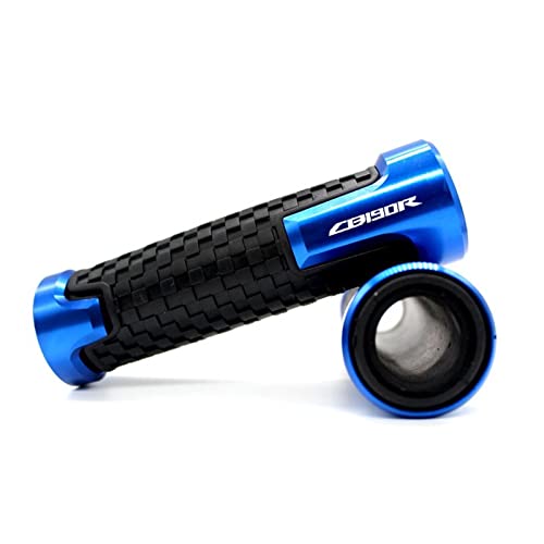 Griff Für CB190R CB 190R CB190 R Motorrad 7/8 '' 22mm Motorrad Anti-Rutsch-Roller Griffenden Griffstangen Handlenker Lenkerabdeckung(Blue) von WITTYL
