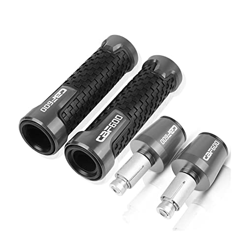 Griff Für CBF600 CBF600SA CBF1000 2006-2009 CBF 600 1000 Motorrad 7/8 "22mm Anti-Rutsch-Lenker Lenkergriffe Endkappen Lenkerabdeckung(Grey) von WITTYL