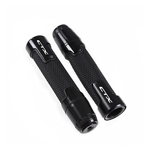 Griff Für CTX 700 750 CTX700 CTX700N CTX750 7/8 '' 22 Mm Motorradknöpfe Anti-Rutsch-Scooter Griffenden Griffe Bar Hand Lenkerabdeckung(Black) von WITTYL