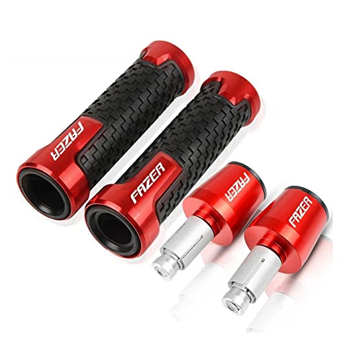 Griff Für FZ1FAZER FZ6FAZER FAZER600 FZ1 FZ6 FZS1000 FAZER 600 700 Motorrad CNC Lenker Lenkergriffe Ends Slider Cover Lenkerabdeckung(Red) von WITTYL