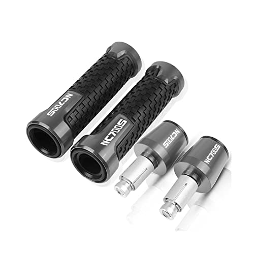 Griff Für NC700S NC700X NC700 NC 700 X S NC 700S 700X 2011-2018 2022 2023 Motorrad Lenkergriffe Lenkerenden Kappe Stecker Lenkerabdeckung(Gray1) von WITTYL