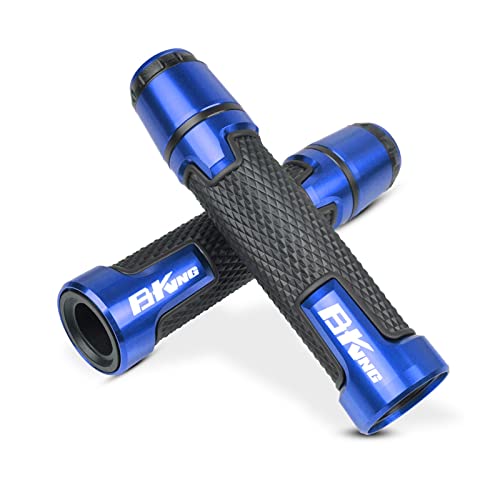 Griff Für SUZUKI B-King GSX1300 2007-2012 08 09 10 7/8 '' 22 Mm Motorradknöpfe Anti-Rutsch-Scooter Griffenden Griffstangen Handlenker Lenkerabdeckung(Blue) von WITTYL