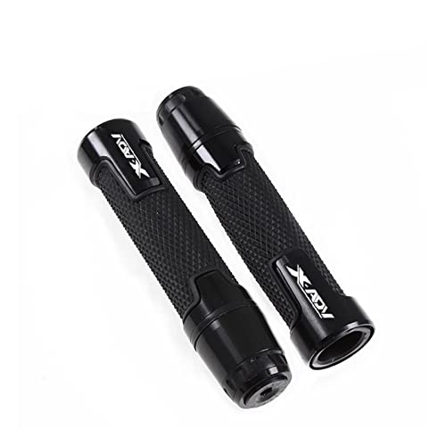 Griff Für XADV750 X-ADV750 XADV 2017 2018Motorrad 7/8 "22mm Aluminium Gummi Lenkergriffe Enden Griffkappen Lenkerstopfen Lenkerabdeckung(Black) von WITTYL