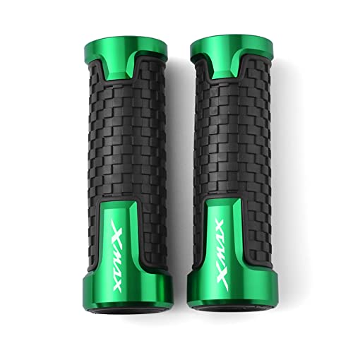 Griff Für XMAX300 XMAX400 XMAX X-MAX 125 250 300 400 Zubehör Motorrad Rutschfeste Lenkergriffe Gas CNC Lenkergriff Lenkerabdeckung(Green) von WITTYL