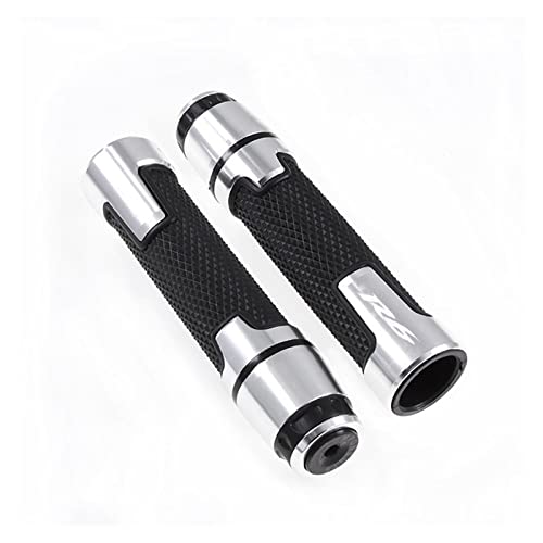 Griff Für YZF-R6 YZFR6 YZF R6 Motorrad 7/8 "22mm Lenkergriffe Enden Griffkappen Lenkerstopfen Lenkerabdeckung(Silver) von WITTYL