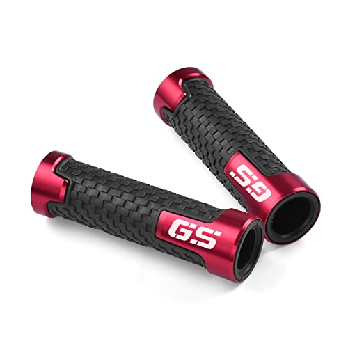Griff GS Für BMW F850GS F750GS F800GS F700GS F900GS ADV ADVENTURE Motorrad Rutschfeste Lenkergriffe Gas CNC Lenkergriffe Lenkerabdeckung(Red) von WITTYL