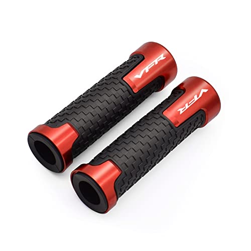 Griff Motorrad-Lenkergriff Anti-Rutsch-Lenker Motorrad-Handgriffe Für VFR 400 750 800 800F VTEC 1200F 1200X Crosstourer Lenkerabdeckung(Orange) von WITTYL