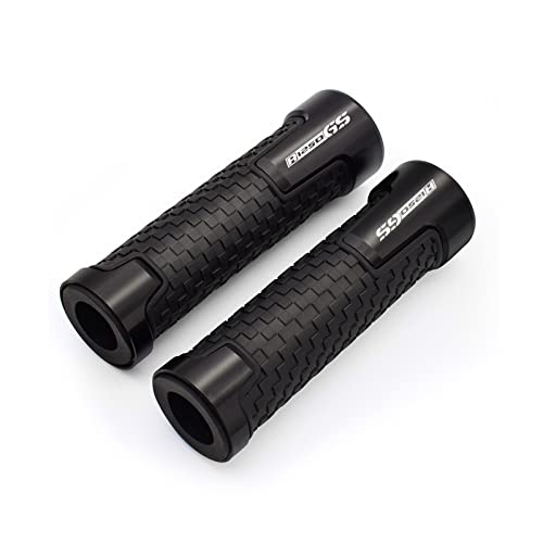 Griff Motorrad Lenkergriffe Aluminium Gummi Moto Griff Thruster Grips Für BMW R1250GS LC ADV R1250 R 1250 GS 1250GS Adventure Lenkerabdeckung(Black) von WITTYL