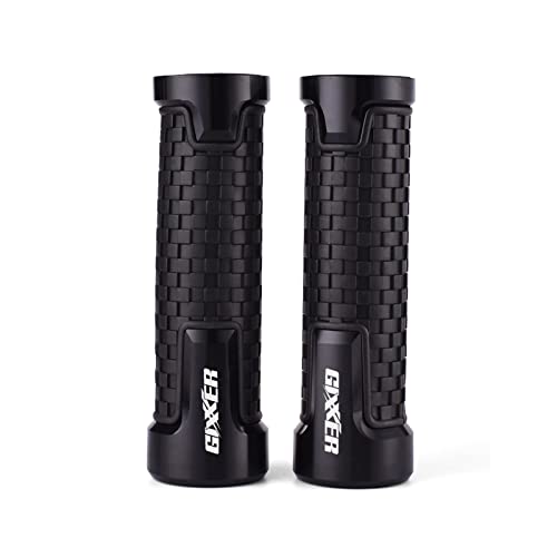 Griff Motorrad-Lenkergriffe CNC-Gummi-Handstrahlrudergriffe Für Suzuki Gixxer 150 SF 250 SF Gixxer 155 2020 2021 2022 Zubehör Lenkerabdeckung(Black) von WITTYL