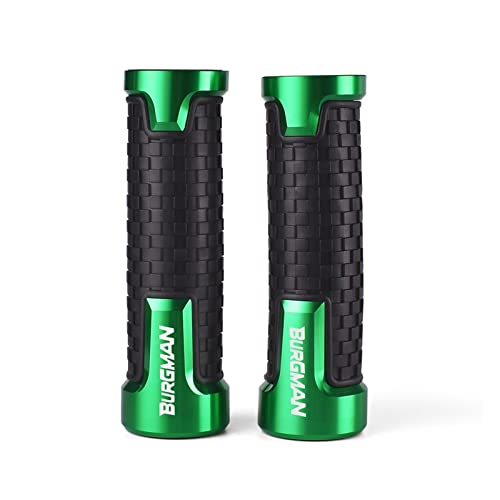Griff Motorrad Lenkergriffe CNC Hand Thruster Griffe Für SUZUKI BURGMAN 650 400 125 200 250 AN650 AN400 AN125 AN200 Zubehör Lenkerabdeckung(Green) von WITTYL