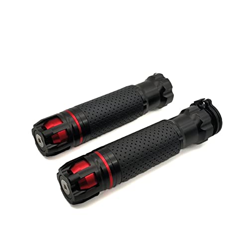 Griff Universal 22 24MM CNC Motorrad Lenkergriffe Lenkerenden Für CBR 1000RR 1100XX ST1300 PCX 125 150 CR 80 85 F150 R Lenkerabdeckung(Black) von WITTYL