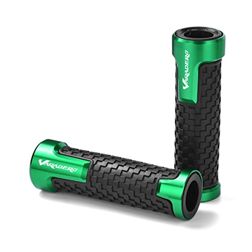 Griff Universal Motorrad 7/8" 22mm CNC Aluminium Lenkergriffe Racing Lenkergriff Für Varadero Vstrom Lenkerabdeckung(Green) von WITTYL