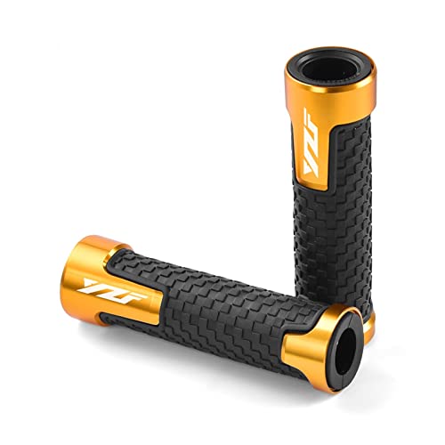 Griff YZF Für R1 R3 R6 R15 R125 R25 Zubehör Motorrad Rutschfeste Lenkergriffe Drossel CNC Lenkergriffe Alle Jahre Lenkerabdeckung(Gold) von WITTYL