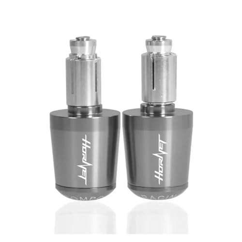 Motorrad 22 Mm Motorrad-Lenkergriffe, Lenkerendkappen Für CB600F, CB600, CB599, CB900F, Hornet 250, 600, 900, CB500F, CB919 Griffende(Grey) von WITTYL