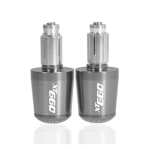 Motorrad 22 Mm Motorrad-Lenkergriffe, Lenkerendkappen Für XT660E, XT660R, XT660X, XT660 (1990–2017) Griffende(Grey) von WITTYL