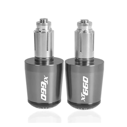 Motorrad 22 Mm Motorrad-Lenkergriffe, Lenkerendkappen Für XT660E, XT660R, XT660X, XT660 (1990–2017) Griffende(Grey) von WITTYL