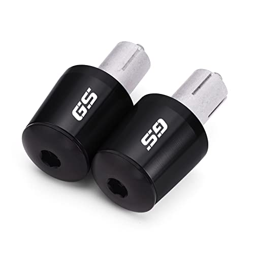 Motorrad 7/8 "22mm Motorrad LenkerendenPlug Slider Lenkerendgriffkappe Für BMW R1200GS LC R1200GS ADV R1250GS Adventure R 1250 GS Griffende(Black) von WITTYL