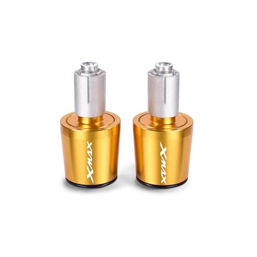 Motorrad CNC-Lenkergriffe Für XMAX 125 250 300 400 X-MAX 2016 2017 2018 2019 2020 2021 Griffende(Gold) von WITTYL