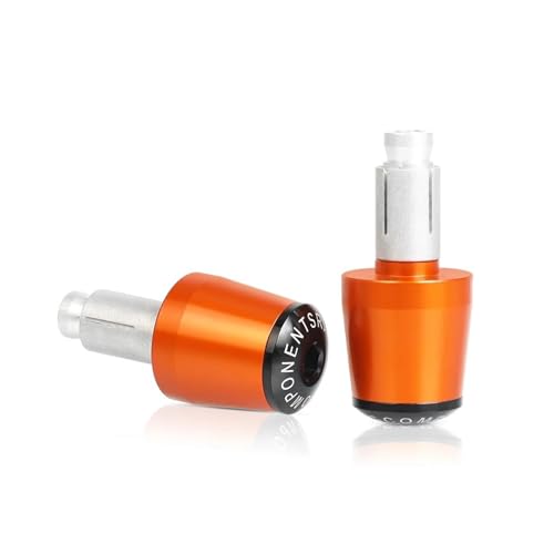 Motorrad Für FZS600 FZ600 FZ6N 600 1998-2003 1999 2000 22 Mm Motorrad-Griffe, Lenkerenden, Lenkerkappen Griffende(Orange) von WITTYL