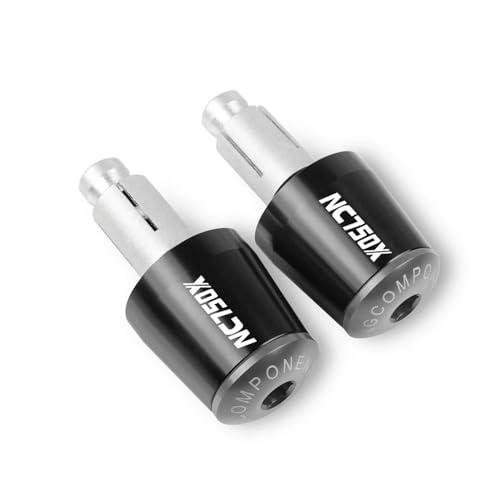 Motorrad Für NC750X NC 750 X NC750 X 2014 2015 2016 2017 2018 7/8'' 22mm Motorrad-Lenkerenden, Griffe, Lenkerendkappen Griffende(Black Gary) von WITTYL
