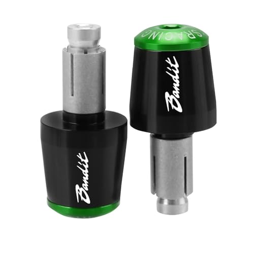 Motorrad Für SUZUKI GSF 250 600 600S 650 650S 650N 1200 1250 Bandit 650S CNC Motorrad 7/8" 22mm Lenkergriffe Lenkerendkappe Griffende(Green) von WITTYL