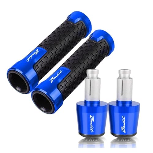 Motorrad Für SUZUKI GSF650 BANDIT GSF 650 2005 2006 Motorradzubehör Aluminium-Bremskupplungshebel Lenkergriffe Endstopfen Griffende(Blue Blue) von WITTYL