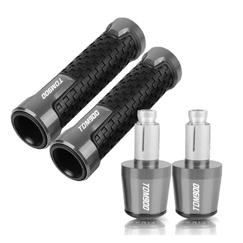 Motorrad Für TDM900 TDM 900 2004–2014 2013 2012 2011 Motorradzubehör: Verstellbarer Bremskupplungshebel, Griffe Und Endstopfen Griffende(Grey) von WITTYL