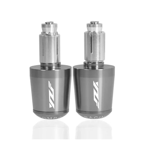 Motorrad Für YZF R1 YZF R6 YZF R125 YZFR15 R25 YZF R3 7/8" Motorrad-Universal-Lenkergriffe, Lenkerkappen, Endkappen, Schieber Griffende(Grey) von WITTYL
